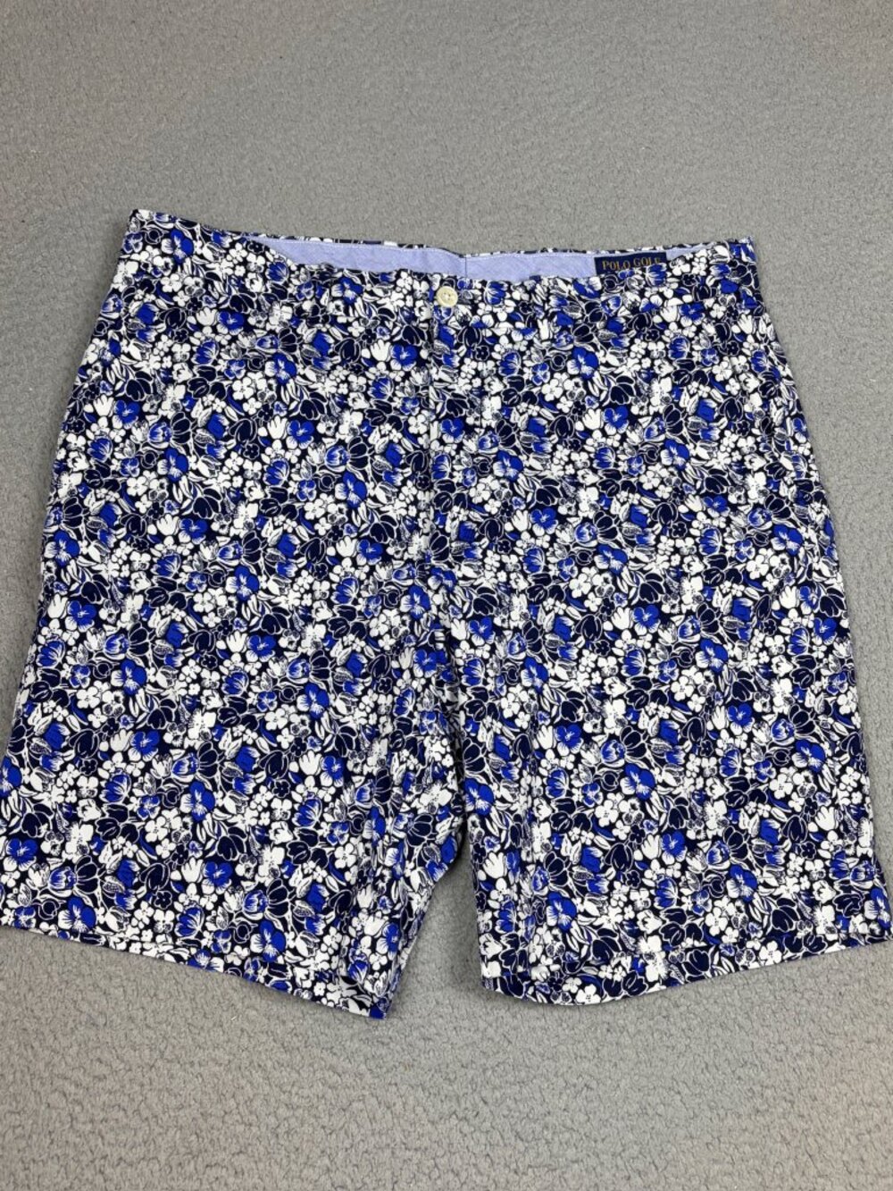 Polo Golf Ralph Lauren Shorts Mens Size 34 Blue Floral Golf Classic Fit Casual
